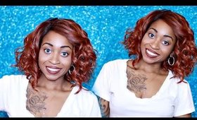 My Orange Wig | Brown Sugar Human Hair Blend Soft Swiss Lace Wig - BS206 | SAMORELOVETV