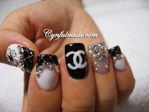 This is not my design but I'm going to try and do my nails like this