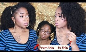 NATURAL HAIR GOALS ☆ INSTALL & STYLING KINKY COILY CLIP INS - AMAZING BEAUTY HAIR🔥
