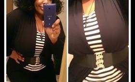 Curvy Outfit of The Day: Simple Black and White