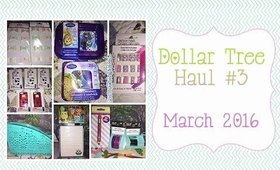 Dollar Tree Haul #3 | March 2016 | PrettyThingsRock