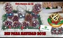 DIY: CENTRO DE MESA PARA NAVIDAD, ADORNOS NAVIDEÑOS CON MENOS DE $5|DIY CHRISTMAS DOLLAR TREE|