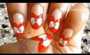 Cute Sweet Heart manicure | Valentines day nails