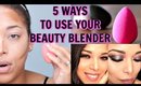 5 EASY WAYS TO USE YOUR BEAUTY BLENDER LIKE A PRO ! | NaturallyCurlyQ