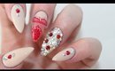 How To: Red Lace Acrylic Nails