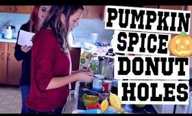 Pumpkin Spice Donut Holes! | CookingWithKrisammi