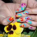 Hibiscus nails