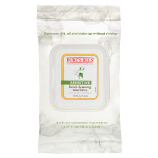 Burt's Bees Sensitive Facial Cleansing Towelettes with Cotton Extract 
