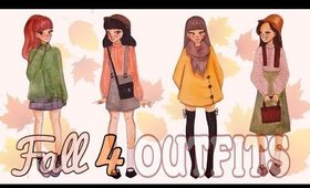 How to Draw | 4 FALL OUTFITS!!! 🍂🍁#FALLSERIES-2017