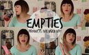 EMPTIES (PRODUCTS IVE USED UP) | Magnolia Rose