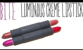 Reivew & Swatches: Bite Luminous Creme Lipstick Duo