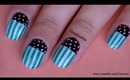 Retro Mint and Chocolate Easy Nail Design