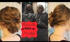 Soft, Romantic Bun Updo Hair Tutorial For Valentines Day or Special Dates/ Long to Medium Hairstyles
