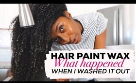 How To Wash Hair Paint Wax Out Of Type 4 Natural Hair