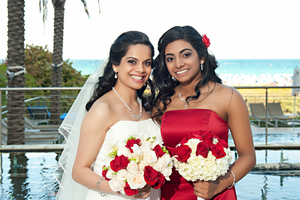 This is the bride and maid of honor from the wedding I worked on 3/17/12 at the South Beach Marriott in Miami, FL.
