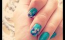 Easy Mermaid Tail Accent Nails | rebeccakelsey.com
