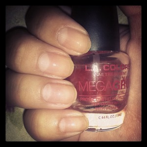 these are my naked nails with my favorite base coat! :)
