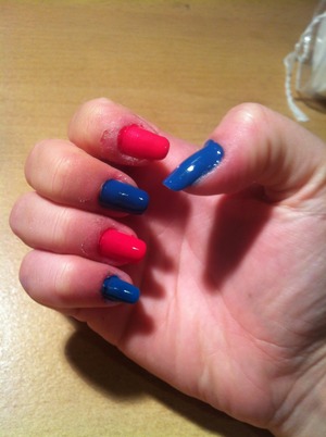 Pink and blue :)