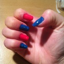 pink/blue nails :)