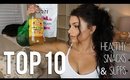 TOP 10 HEALTHY Snacks/Meal Ideas & Supplements I Eat in a Day! | Kayleigh Noelle