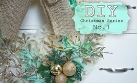 DIY Coffee Filter Christmas Wreath