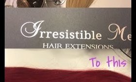 How To Transform Your Blonde Extentions To Colored Extentions