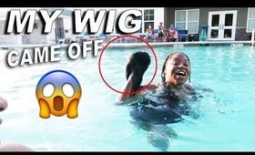 TESTING MY WIG IN THE POOL! MY WIG CAME OFF!