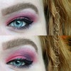 Red and Purple Eye Look