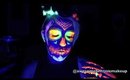 1 minute Neon Sugar Skull!