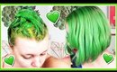 I DYED MY HAIR BRIGHT JOLLY RANCHER GREEN | TUTORIAL