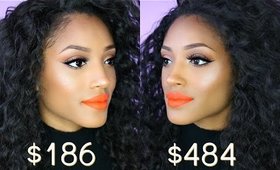 High End vs Low End Makeup| Spring Tutorial: Orange Lips
