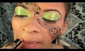 Lime Green Lace Fantasy Look