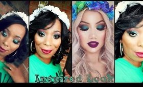 Flower~ Inspired Look  Makeup Tutorial - and OOTD