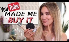 MAKEUP YOUTUBE MADE ME BUY! Do I REGRET or LOVE?! | Jamie Paige