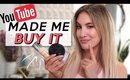 MAKEUP YOUTUBE MADE ME BUY! Do I REGRET or LOVE?! | Jamie Paige