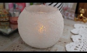 DIY Fake Frozen Snow Ball Globes (Don't Melt!)- Winter Votives