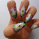 One Stroke Floral