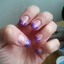 Purple Glitter Gel Nails