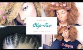 Afro Kinky Curly Clip in Hair Extensions Tutorial ft Amazing Beauty Hair