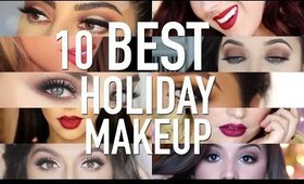 10 BEST Holiday Makeup Tutorials | Paris & Roxy