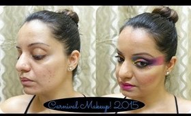 Carnival / Fancy Mas Makeup! ♥ Spicemas Makeup 2015