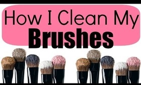 How I clean my brushes