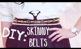 ☂DIY: Simple Leather Skinny Belts {Hand Sew Approved}