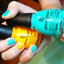 Turquoise  Sunshine / China glaze / Aqua / Yellow 