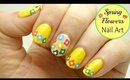 Easy Spring Flowers Nail Art! ~Fun and Colorful Design~