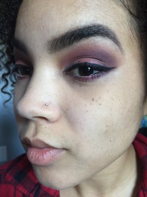 Truth, Sonic, Alchemy, bobby dazzle  and nyx matte purple on crease 