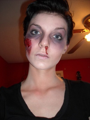 A Halloween look I did for night time