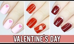 3 Minimalist Valentine's Day Nail Art Designs!