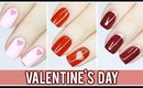 3 Minimalist Valentine's Day Nail Art Designs!