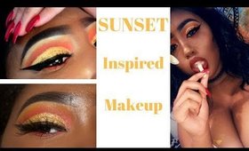 🌞 Sunset Inspired Makeup 2018 🌞 WOC Friendly | simplyyliaa 🌻